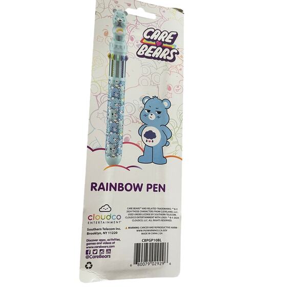 Care Bear 10 Color Rainbow Pen Wish Bear Topper New in Package set of 3 - Picture 3 of 6